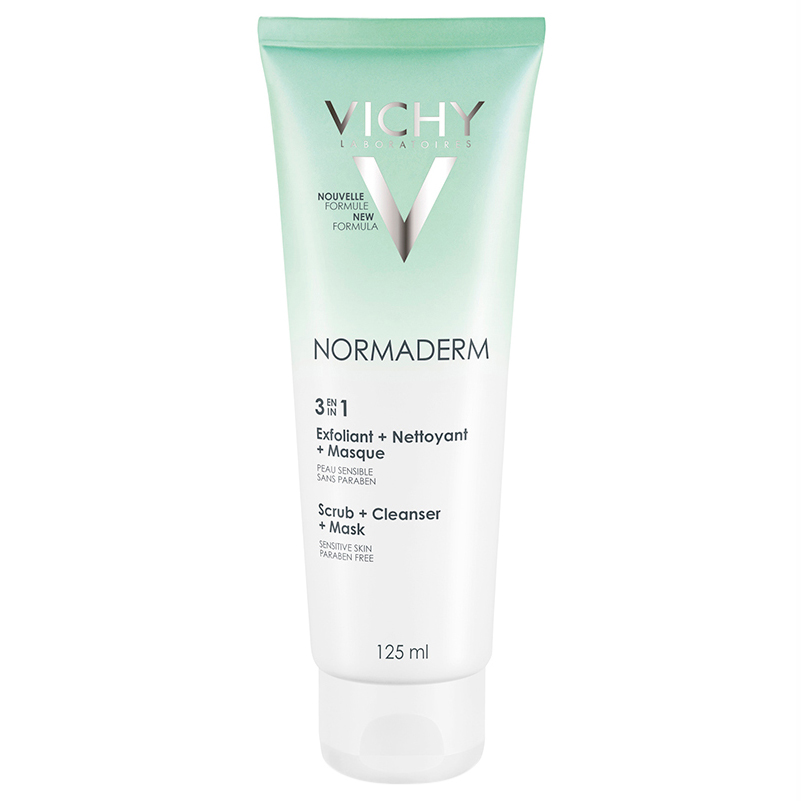 Kem Tẩy Tế Bào Chết 3 Tác Dụng Vichy Normaderm 3in 1 Scrub + Cleanser + Mask 125ml - M9721500 - 100758058